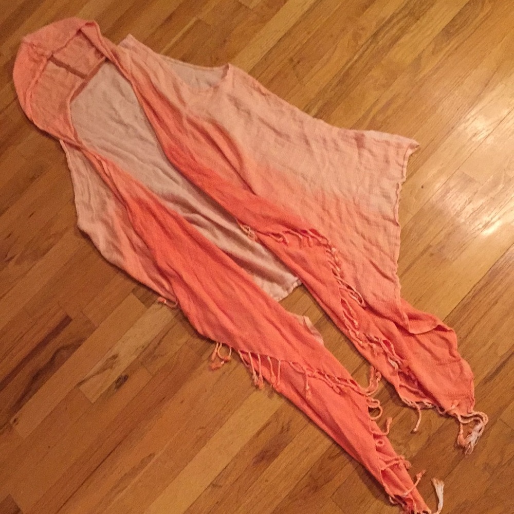 Gypsy Supersoft festival boho ombré fringed/hooded